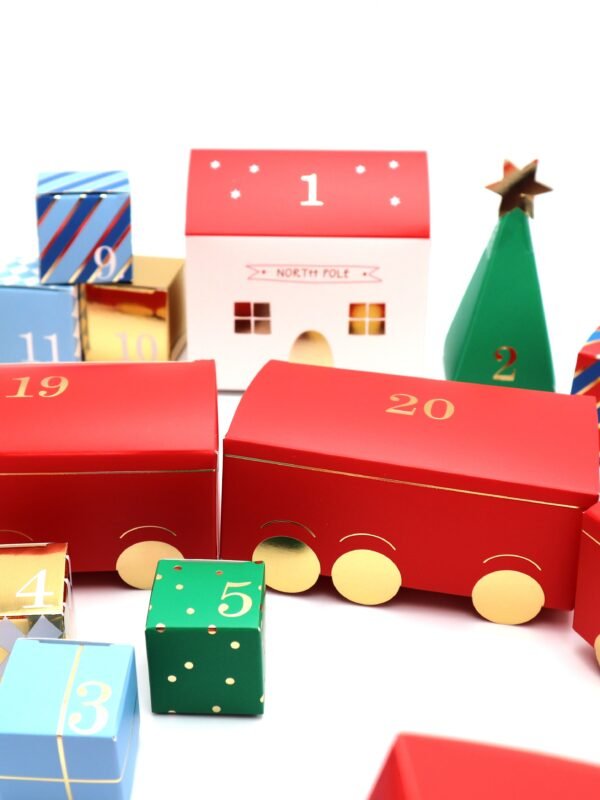 Anthropologie Beauty Advent Calendar with festive packaging and 24 numbered doors